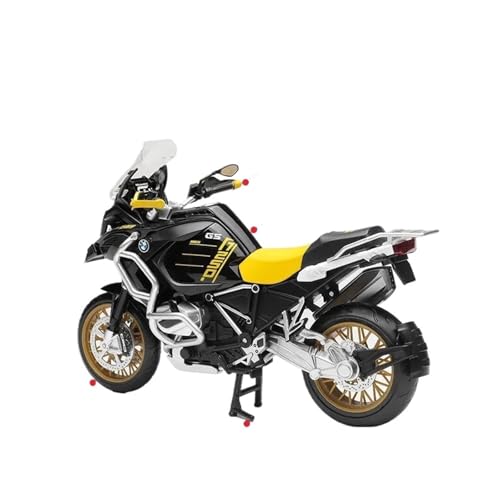 SYYANFEI Mini Alloy Motorrad Model 1/12 BMW R1250 GS Spielzeugmotorrad, Druckguss-Metallmodell, Sammlerstück Jungen- und Kindergeschenke Druckguss-Nachbildung(Yellow) von SYYANFEI