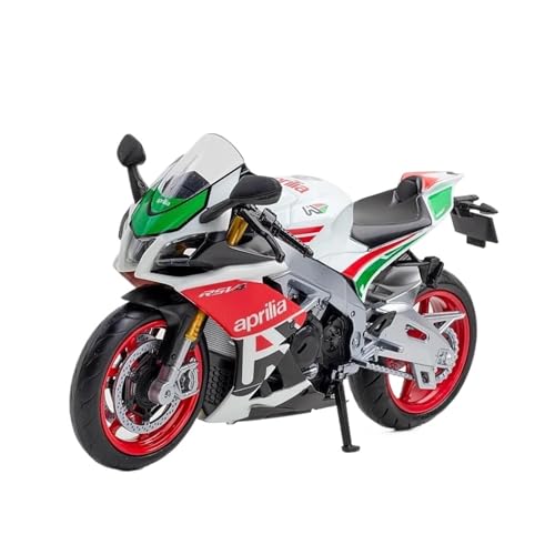 SYYANFEI Mini Alloy Motorrad Model 1/12 Für Aprilia RSV4 RR1000 Spielzeug-Motorrad, Druckguss-Metall-Rennwagen, Supersport-Sammelgeschenke Druckguss-Nachbildung(Schwarz) von SYYANFEI