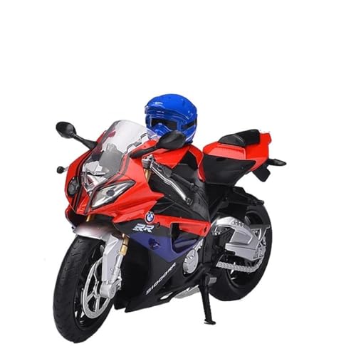 SYYANFEI Mini Alloy Motorrad Model 1/12 Für BMW-S1000RR Racing Motorrad Simulation Legierung Modell Serie Spielzeug & Sammlungen Druckguss-Nachbildung(Rot) von SYYANFEI