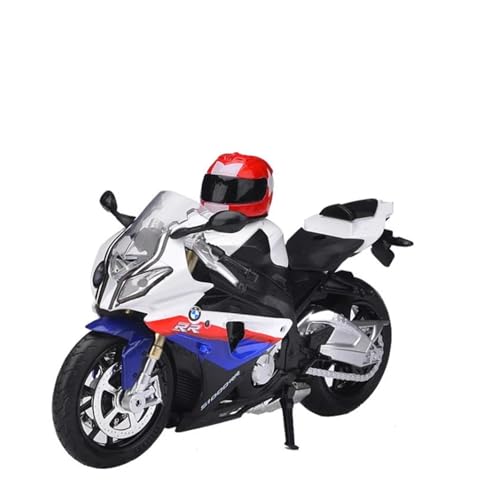 SYYANFEI Mini Alloy Motorrad Model 1/12 Für BMW-S1000RR Racing Motorrad Simulation Legierung Modell Serie Spielzeug & Sammlungen Druckguss-Nachbildung(Weiß) von SYYANFEI