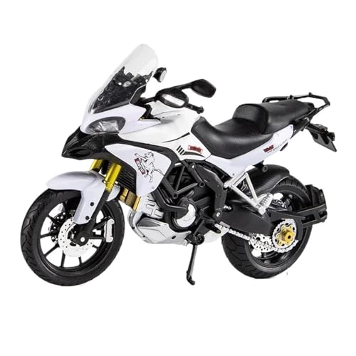 SYYANFEI Mini Alloy Motorrad Model 1/12 Für Ducati MTS Enduro Druckguss-Motorradmodell-Spielzeugauto Druckguss-Nachbildung(Weiß) von SYYANFEI