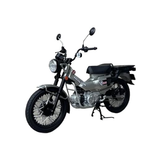 SYYANFEI Mini Alloy Motorrad Model 1/12 Für Honda CT125 Modellauto Super Cub Legierung Motorrad Modell Sammlung Display Hobby Druckguss-Nachbildung(Grau) von SYYANFEI