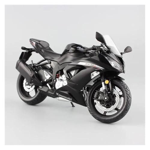 SYYANFEI Mini Alloy Motorrad Model 1/12 Für Kawasaki Ninja ZX-6R Legierung Racing Motocross Motorrad Modell Spielzeug Kinder Geschenke Druckguss-Nachbildung(Schwarz) von SYYANFEI