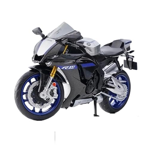 SYYANFEI Mini Alloy Motorrad Model 1/12 Für Yamaha YZF-R1M Motorrad-Druckguss-Metallmodell-Sammlungsspielzeug Druckguss-Nachbildung(Schwarz) von SYYANFEI