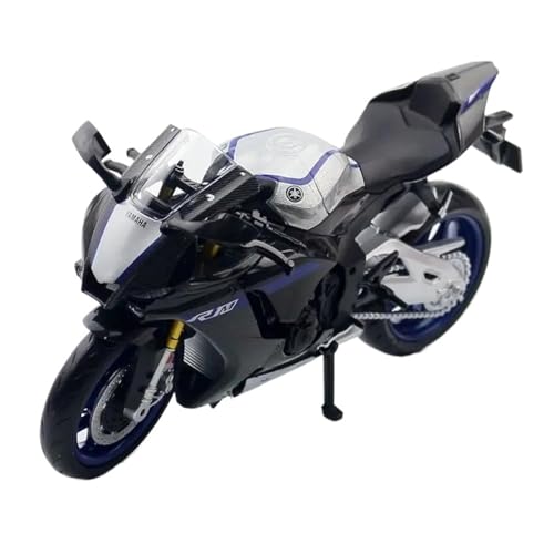 Mini Alloy Motorrad Model 1/12 Für Yamaha YZF-R1M Motorrad Modell Sammlung Dekoration Junge Spielzeug Geschenk Druckguss-Nachbildung(Schwarz) von SYYANFEI