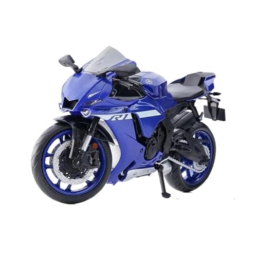 SYYANFEI Mini Alloy Motorrad Model 1/12 für Yamaha YZF-R1M 2022 Spielzeug-Motorrad-Modell Druckguss-Rennsport-Motorrad-Sammlung Geschenk Druckguss-Nachbildung(Blau) von SYYANFEI