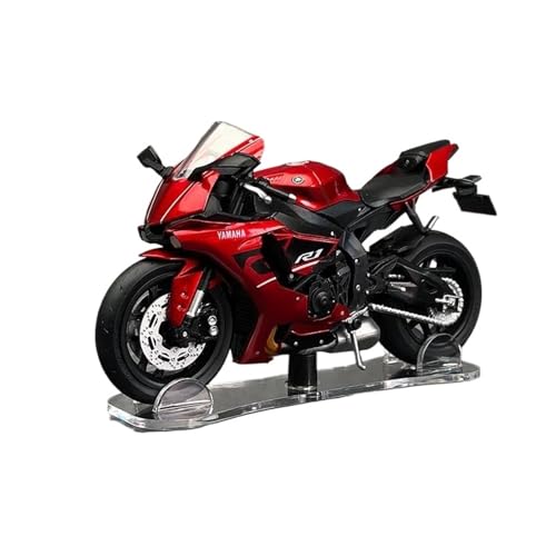 SYYANFEI Mini Alloy Motorrad Model 1/18 Für cm ModeYZF-R1 Deluxe Hochleistungsmotorrad-Druckguss-Spielzeugmodell Motorradrennen Mit Vitrine Druckguss-Nachbildung(Rot) von SYYANFEI