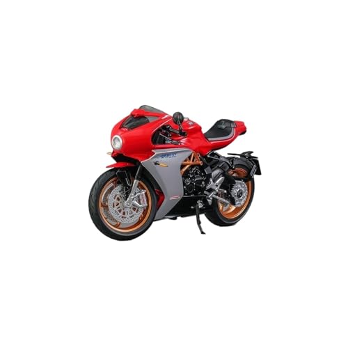 SYYANFEI Mini Alloy Motorrad Model 1/18 für Diecast-Motorradmodell MV Agusta Supervolce800 RED Druckguss-Nachbildung von SYYANFEI