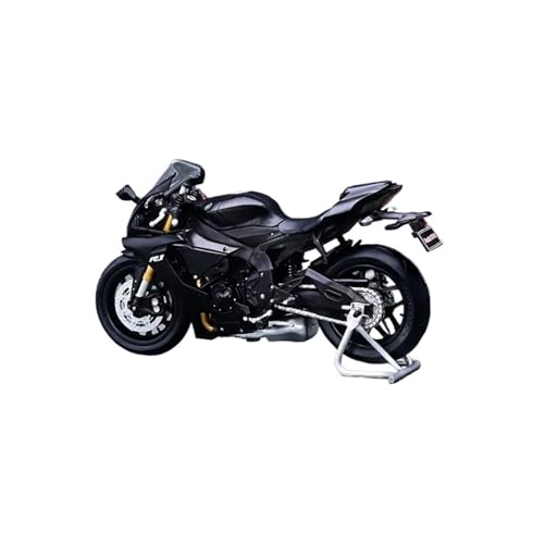 SYYANFEI Mini Alloy Motorrad Model 1/18 für Druckguss-Motorradmodell Yamaha YZF-R1 2018 MATTBLACK Druckguss-Nachbildung von SYYANFEI