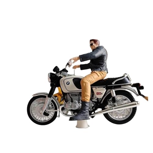 SYYANFEI Mini Alloy Motorrad Model 1/18 für Motorrad Figur Modell Puppe Fahrer SceneDisplay Sammlung Spielzeug Jungen Geschenk Druckguss-Nachbildung von SYYANFEI