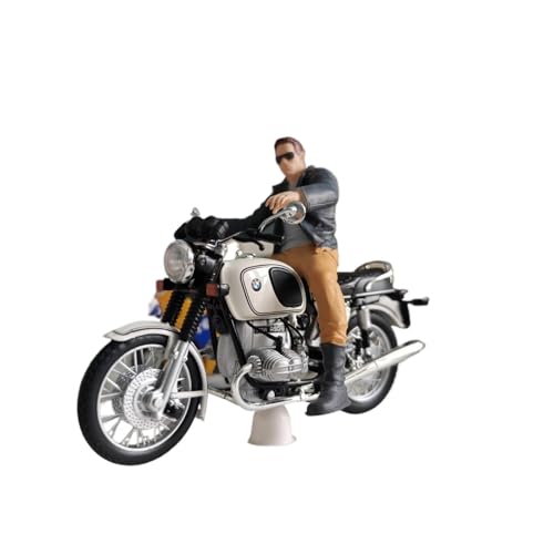 SYYANFEI Mini Alloy Motorrad Model 1/18 für Motorrad Figur Modell Puppe Reiter Szene Display Sammlung Spielzeug für Jungen Geschenk Druckguss-Nachbildung von SYYANFEI