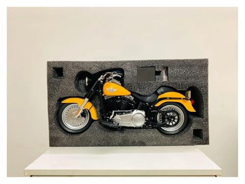 SYYANFEI Mini Alloy Motorrad Model 1/6 für maßstabsgetreues Druckguss-Kunststoffmodell, Fahrrad, schweres Fahrzeug, Motorrad, Gelb Druckguss-Nachbildung von SYYANFEI