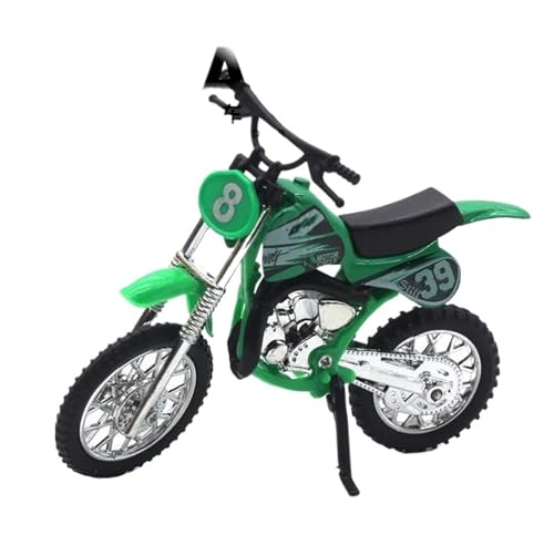 SYYANFEI Mini Alloy Motorrad Model 1: 18 Für Legierung Offroad-Motorrad-Modell Spielzeug Kinderspielzeug Geburtstagsgeschenk Druckguss-Nachbildung(Grün) von SYYANFEI