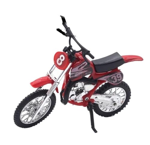 SYYANFEI Mini Alloy Motorrad Model 1: 18 Für Legierung Offroad-Motorrad-Modell Spielzeug Kinderspielzeug Geburtstagsgeschenk Druckguss-Nachbildung(Rot) von SYYANFEI