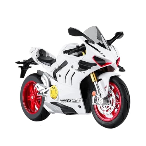 SYYANFEI Mini Alloy Motorrad Model 1:10 Für BMW S1000rr Motorrad-Modellautospielzeug Aus Druckgusslegierung Druckguss-Nachbildung(Weiß) von SYYANFEI