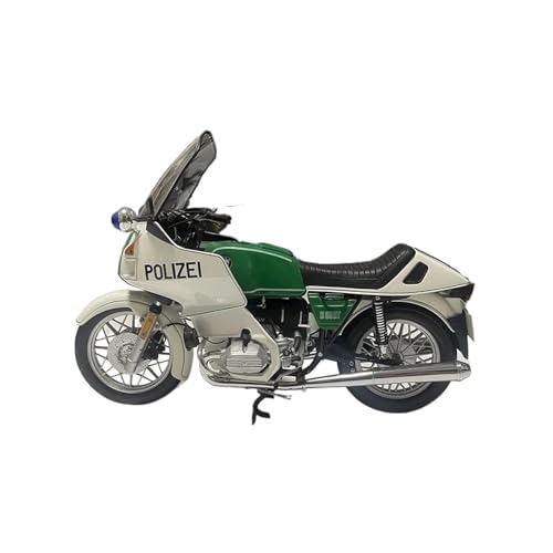 SYYANFEI Mini Alloy Motorrad Model 1:10 Für Maßstabsgetreue BMWR80RT Aus Druckgusslegierung Deutsches Polizeimotorradmodell Klassische Nostalgie-Geschenke Erwachsene Druckguss-Nachbildung von SYYANFEI