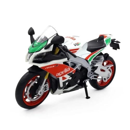 SYYANFEI Mini Alloy Motorrad Model 1:12 Aprilia RSV4 RR1000 Spielzeugmotorrad RMZ Druckguss Metall Miniaturmodell Racing Super Sport Collection Geschenk Junge Druckguss-Nachbildung(Rot) von SYYANFEI