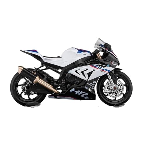 SYYANFEI Mini Alloy Motorrad Model 1:12 Für BMW HP4 Motorrad Modell Auto Simulation Legierung Metall Spielzeug Sound Licht Motorrad Druckguss-Nachbildung(Weiß) von SYYANFEI