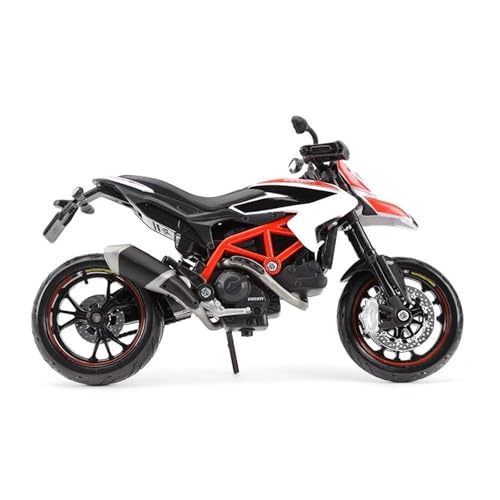 SYYANFEI Mini Alloy Motorrad Model 1:12 Für Ducati Hypermotard SP 2013 Rote Druckgussfahrzeuge Sammlerstücke Hobbys, Motorradmodell Spielzeug Druckguss-Nachbildung von SYYANFEI