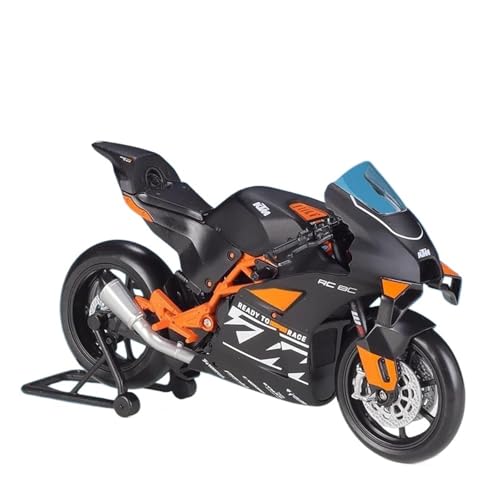 SYYANFEI Mini Alloy Motorrad Model 1:12 Für KTM RC 8C Legierung Racing Motorrad Diecast Metall Straße Sport Cross-Country Motorrad Kinder Geschenk Druckguss-Nachbildung(Schwarz) von SYYANFEI