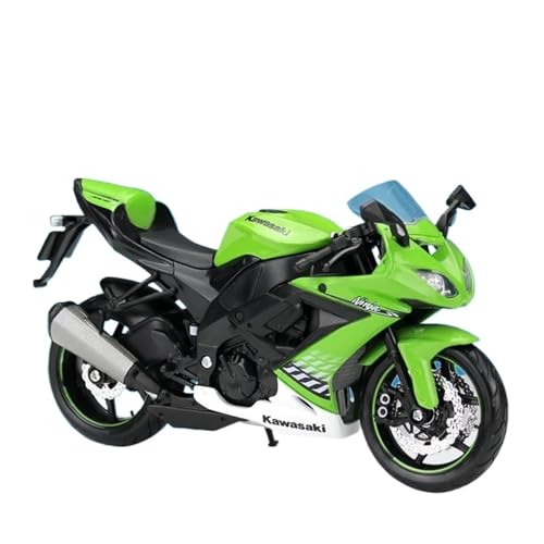 SYYANFEI Mini Alloy Motorrad Model 1:12 Für Kawasaki 2010 ZX-10R Legierung Racing Motorrad Modell Simulation Diecast Metall Spielzeug Motorrad Modell Geschenk Druckguss-Nachbildung von SYYANFEI