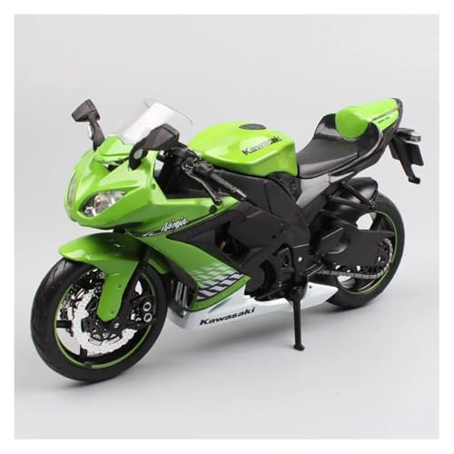 SYYANFEI Mini Alloy Motorrad Model 1:12 Für Kawasaki Ninja ZX 10R ZX-10R SuperbikeDiecasFahrzeugRennsportMotorradmodelle SpielzeugkollektionGrün, Schwarz Druckguss-Nachbildung(Grün) von SYYANFEI