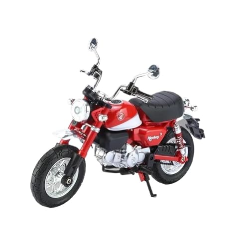 SYYANFEI Mini Alloy Motorrad Model 1:12 Für Little Monkey Legierung Motorrad Modell Diecast Fahrzeug Spielzeug Geschenk Für ChildrenBoy Miniatur Druckguss-Nachbildung(Rot) von SYYANFEI