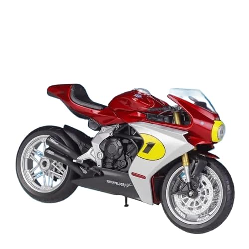 SYYANFEI Mini Alloy Motorrad Model 1:12 Für MV Agusta Supercar Legierung Simulation Druckguss Metall Sport Rennmotorrad Kindergeschenke Druckguss-Nachbildung von SYYANFEI