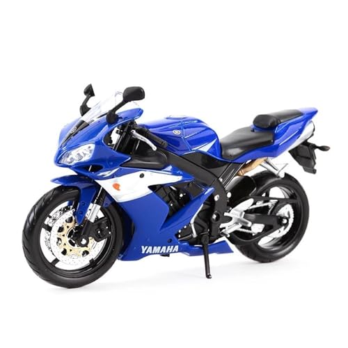 SYYANFEI Mini Alloy Motorrad Model 1:12 Für Yamaha YZF-R1 Druckgussfahrzeuge, Sammlerstücke, Hobbys, Motorradmodell, Spielzeug Druckguss-Nachbildung(Blau) von SYYANFEI