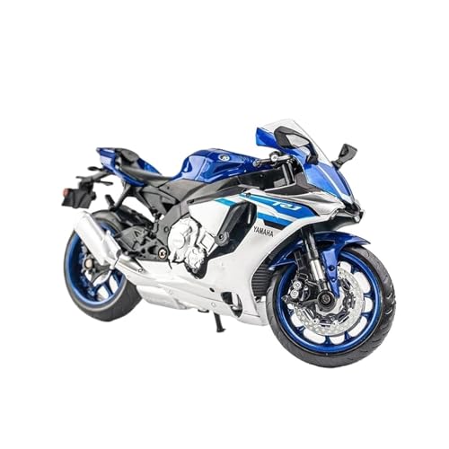 SYYANFEI Mini Alloy Motorrad Model 1:12 Für Yamaha YZF-R1 YZFR1 Rennsimulation Legierung Motorrad Modell Sammlung Spielzeugauto Kindergeschenke Druckguss-Nachbildung(Blau) von SYYANFEI