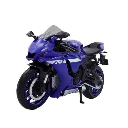 SYYANFEI Mini Alloy Motorrad Model 1:12 Für Yamaha YZF-R1M, Hochsimuliertes Legierungsmodell, Erwachsenensammlung, Dekoration, Geschenke, Spielzeug Für Jungen Druckguss-Nachbildung(Blau) von SYYANFEI