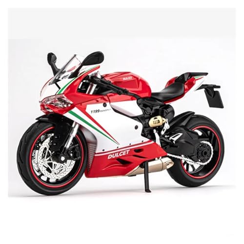 Mini Alloy Motorrad Model 1:12 für Ducati 1199 Panigale Legierung Rennwagen Modell Spielzeug Geschenk Druckguss-Nachbildung(Grün) von SYYANFEI