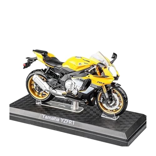 SYYANFEI Mini Alloy Motorrad Model 1:12 für Yamaha YZF-R6S2020 Cale Motorrad-Modellspielzeug Druckguss-Nachbildung(Yellow) von SYYANFEI