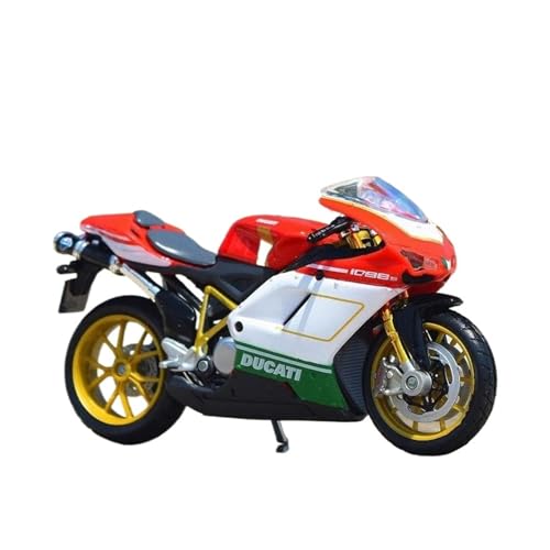 SYYANFEI Mini Alloy Motorrad Model 1:18 Für Ducati 1098S Legierung Sport Motorrad Modell Kinder Spielzeug Geschenke Druckguss-Nachbildung von SYYANFEI