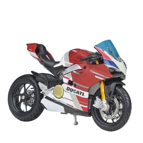 SYYANFEI Mini Alloy Motorrad Model 1:18 Für Ducati Panigale V4 AlloyDiecast Motorrad Kinder Geschenke Spielzeug Sammlung Druckguss-Nachbildung von SYYANFEI