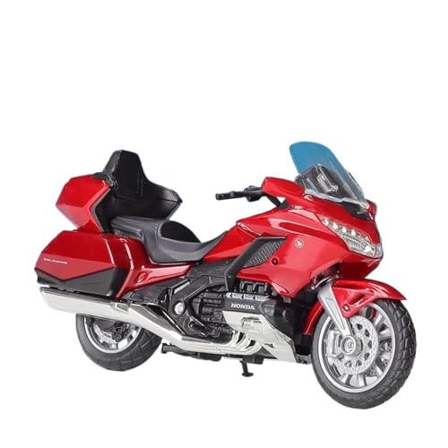 SYYANFEI Mini Alloy Motorrad Model 1:18 Für Honda Gold Wing 2020 Legierung Rennwagen Motorrad Automodell Spielzeug Für Kindersammlung Druckguss-Nachbildung(Rot) von SYYANFEI