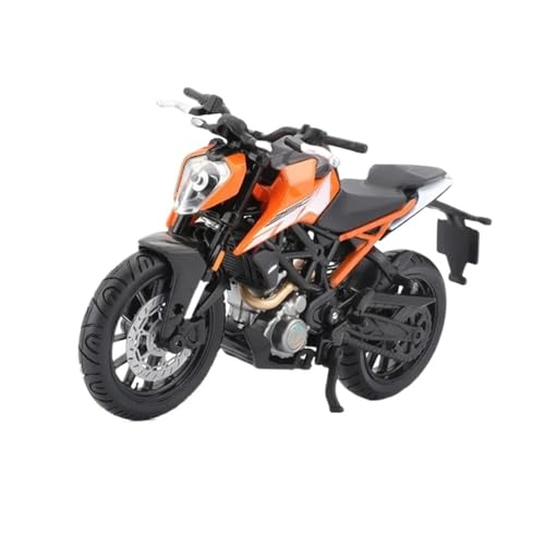 SYYANFEI Mini Alloy Motorrad Model 1:18 Für KTM 250 Duke Simulation Legierung Motorrad Modell Spielzeugauto Geschenkserie Druckguss-Nachbildung(Orange) von SYYANFEI