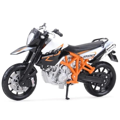 Mini Alloy Motorrad Model 1:18 Für KTM 990 Supermoto R Statische Druckgussfahrzeuge Sammler Motorrad Modell Spielzeug Druckguss-Nachbildung von SYYANFEI