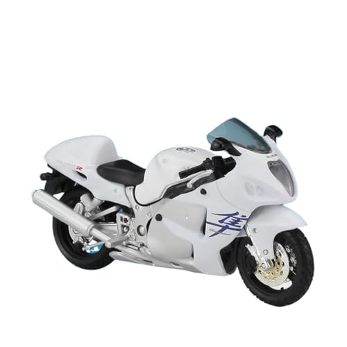 SYYANFEI Mini Alloy Motorrad Model 1:18 Für Suzuki Hayabusa GSX-1300R Legierung Rennmotorrad Modell Spielzeug Kindergeschenke Druckguss-Nachbildung von SYYANFEI