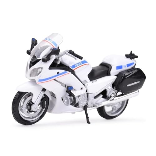 SYYANFEI Mini Alloy Motorrad Model 1:18 Für Yamaha FJR 1300A Polizei Druckguss Fahrzeuge Sammeln Motorrad Modell Spielzeug Druckguss-Nachbildung(Schwarz) von SYYANFEI