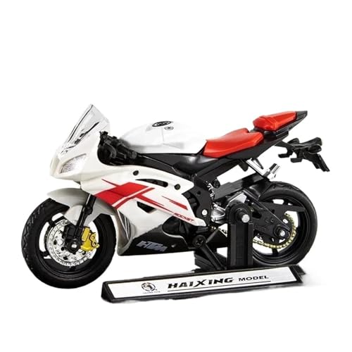 SYYANFEI Mini Alloy Motorrad Model 1:18 Für Yamaha R6 Legierung Motorrad Modell Kinder Spielzeug Sammlung Geschenk Druckguss-Nachbildung(Weiß) von SYYANFEI