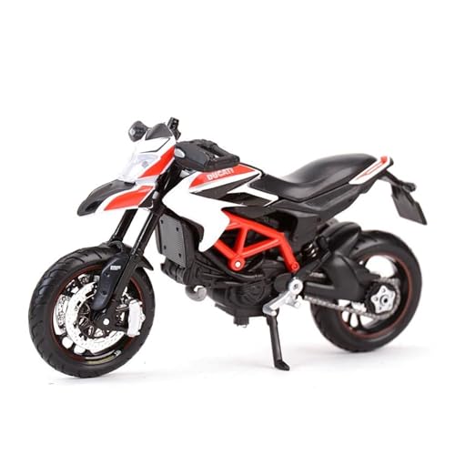 SYYANFEI Mini Alloy Motorrad Model 1:18 für Ducati Hypermotard Sp 2013 statische DruckgussfahrzeugeSammlerstücke Hobbys Motorradmodell Spielzeug Druckguss-Nachbildung von SYYANFEI