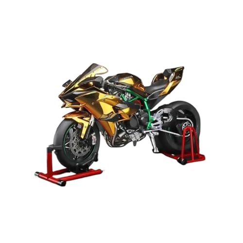 SYYANFEI Mini Alloy Motorrad Model 1:6 Für Kawasaki Ninja H2R Legierung Metall Diecast Motorrad Modell Dynamische Anzeige Dekorative Geburtstag Druckguss-Nachbildung(Yellow) von SYYANFEI