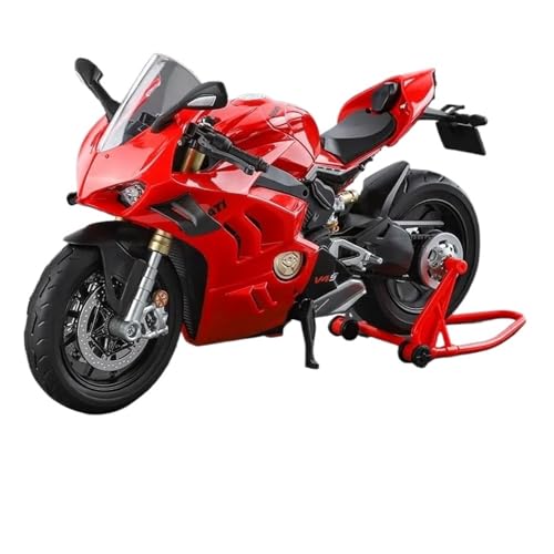 SYYANFEI Mini Alloy Motorrad Model 1:9 Für Ducati V4S Legierung Motorrad Modell Simulation Straßenrad Sportwagen Dekoration OrnamenteGeschenke Druckguss-Nachbildung von SYYANFEI