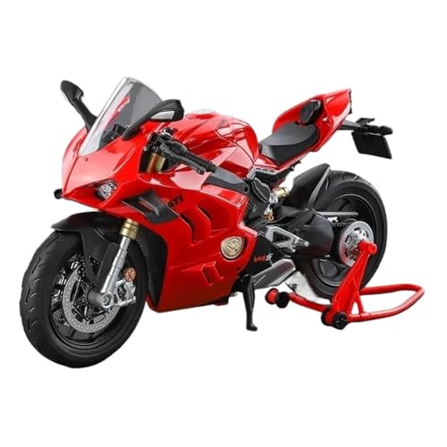 SYYANFEI Mini Alloy Motorrad Model 1:9 Für Ducatis V4S BMW S1000RR Panigale Simulation Legierung Motorrad Modell Sound Und Licht Sammlung Spielzeug Kind Geschenk Druckguss-Nachbildung von SYYANFEI