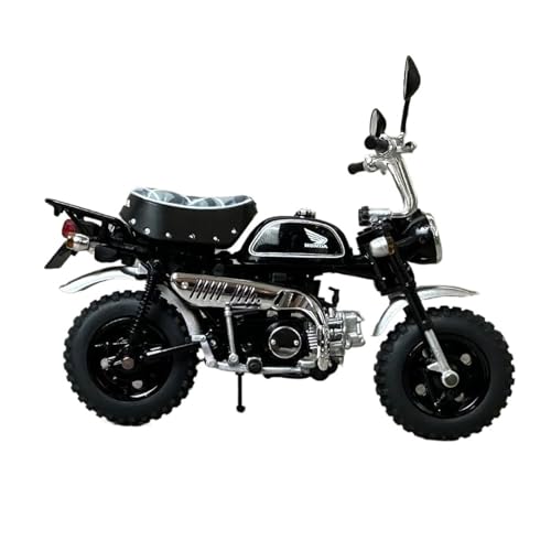 SYYANFEI Mini Alloy Motorrad Model Druckgussmetall Im Maßstab 1:12 Für Honda Monkey Z50J 2009 Replika-Motorradmodell Statische Dekoration Souvenir Erwachsene Druckguss-Nachbildung(Schwarz) von SYYANFEI