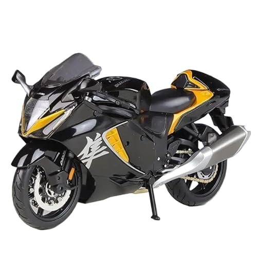 SYYANFEI Mini Alloy Motorrad Model Exquisite Geschenkbox 1:9 Für Suzuki Hayabusa GSX-1300R Alloy Racing Diecasts Street Sports Motorradmodell Kindergeschenk Druckguss-Nachbildung(Yellow) von SYYANFEI