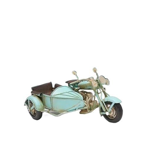 SYYANFEI Mini Alloy Motorrad Model ForThreeWheeleStyleRetroMotorcycleDesktopMiniatur-Modelldekoration Druckguss-Nachbildung(Blau) von SYYANFEI