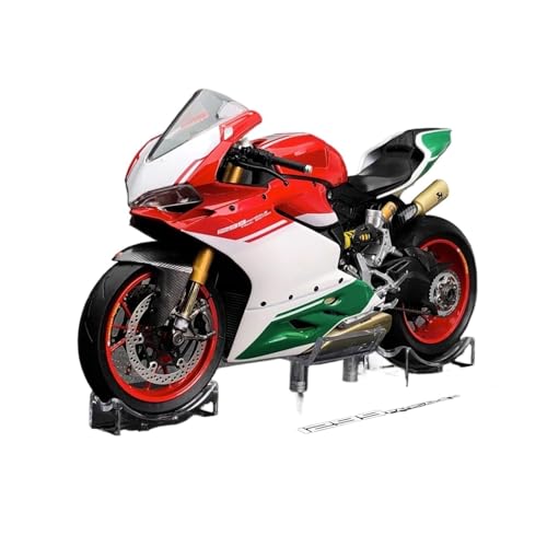 SYYANFEI Mini Alloy Motorrad Model Für Ducati1299s MotorräderModell Zimmer Dekor Desktop Anhänger Halloween Druckguss-Nachbildung(Weiß) von SYYANFEI