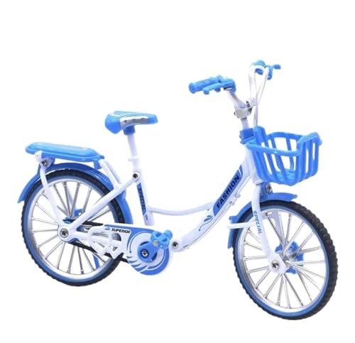 SYYANFEI Mini-Mountainbikespielzeug 1: 10 für Legierungs-Fahrrad-Modell-Cartoon-Kinderspielzeug-Geschenk JungenMädchengeschenkdekoration(Blau) von SYYANFEI